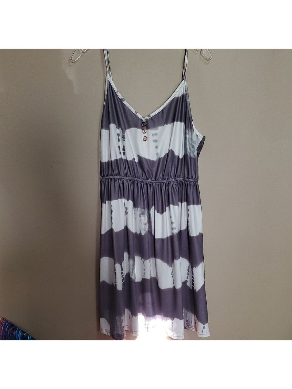 SHEIN Gray and White Ombre Dress Size Xl{12}